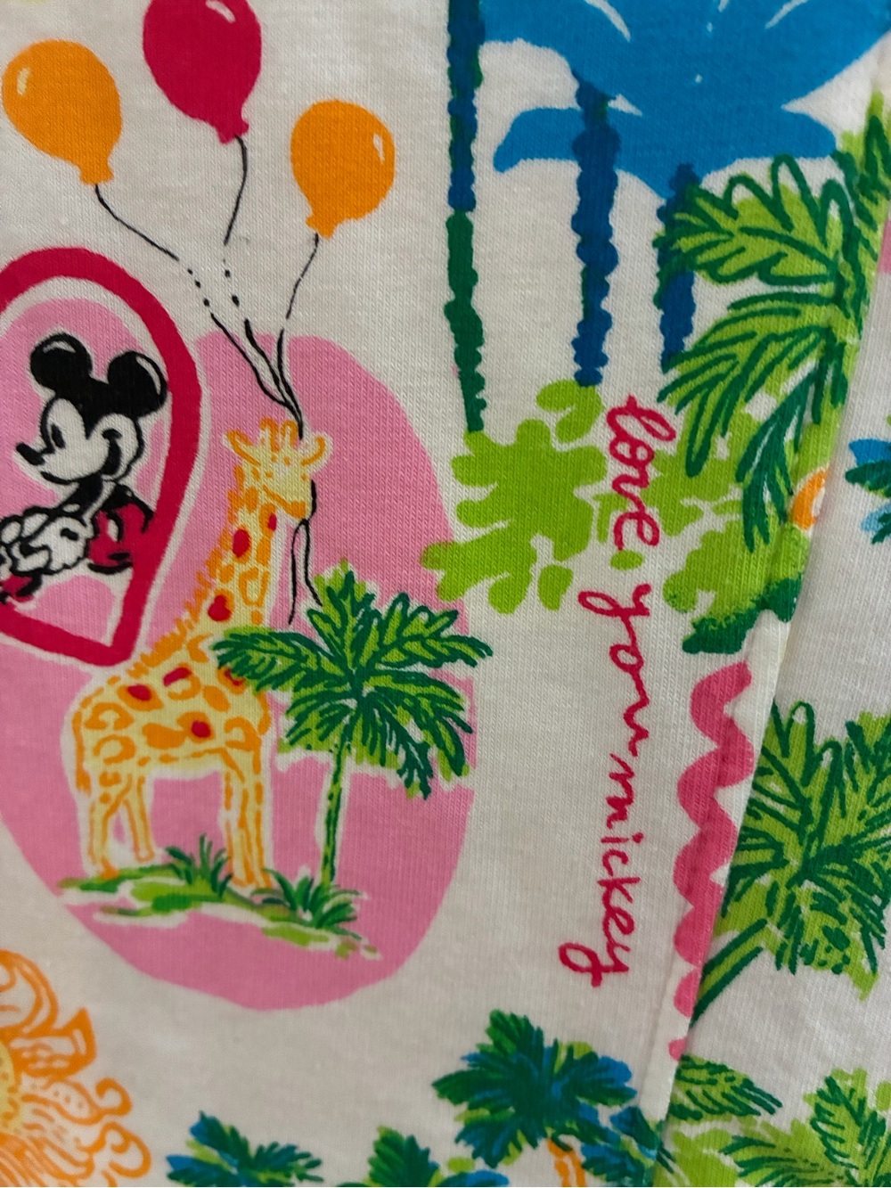 Disney x Lilly Pulitzer Colorful Tropical Half-Zip Pullover Popover Large EUC - Picture 9 of 13